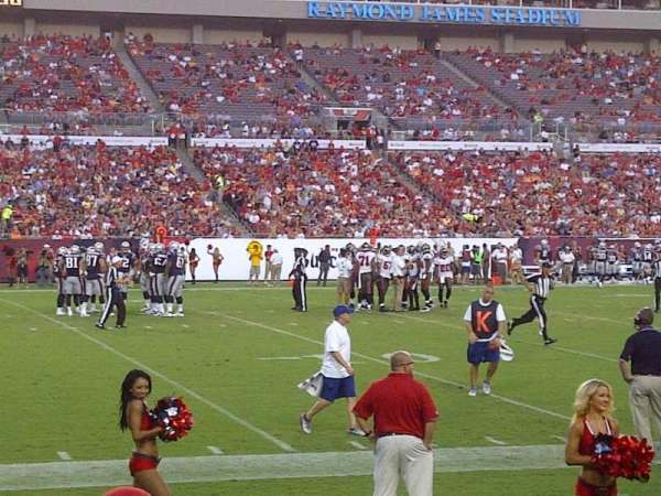 Raymond James Stadium, section: 107, row: D, seat: 8