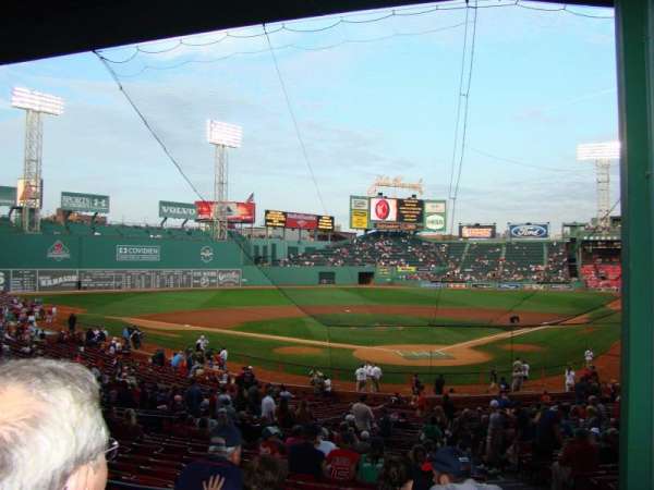 Fenway Park, section: Grandstand 22, row: 2, seat: 4
