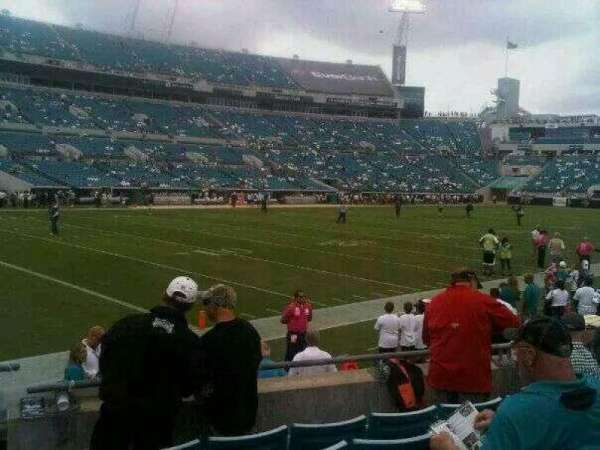 EverBank Stadium, section: 115, row: D, seat: 6