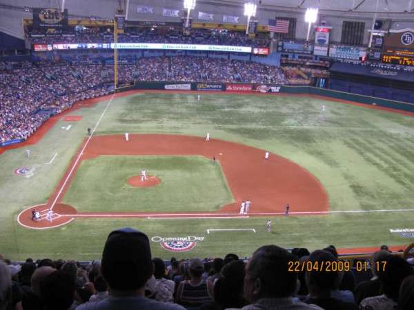 Tropicana Field, section: 312, row: S, seat: 12