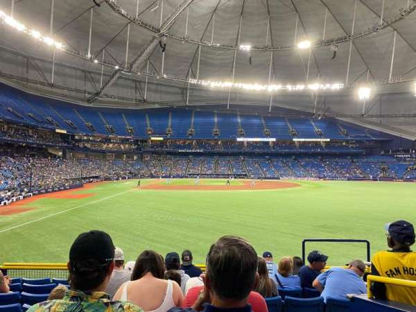 Tropicana Field, section: 142, row: AA, seat: 18