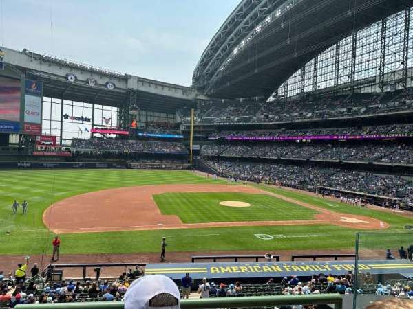 American Family Field, section: 225, row: 2, seat: 3