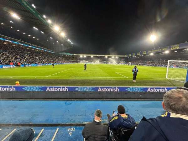 Elland Road, section: N5, row: EE, seat: 133