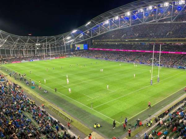 Aviva Stadium, section: 520, row: A, seat: 4