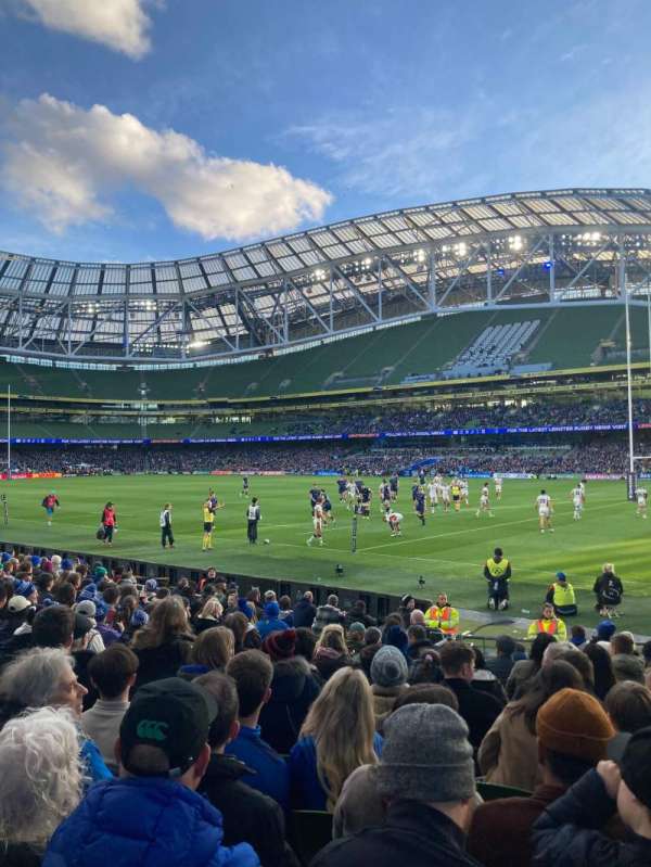 Aviva Stadium, section: 140, row: Q, seat: 19