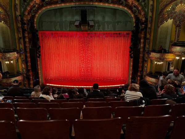 New Amsterdam Theatre, section: Mezzanine C, row: GG, seat: 106