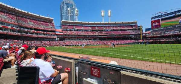 Great American Ball Park, section: 135, row: B, seat: 19