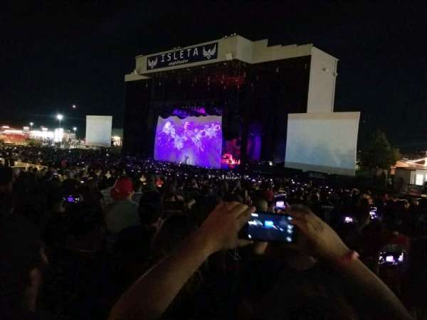Isleta Amphitheater, section: 4, row: V, seat: 34