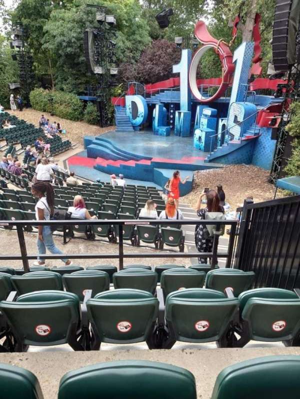 Regent's Park Open Air Theatre, section: N/A, row: N, seat: 3