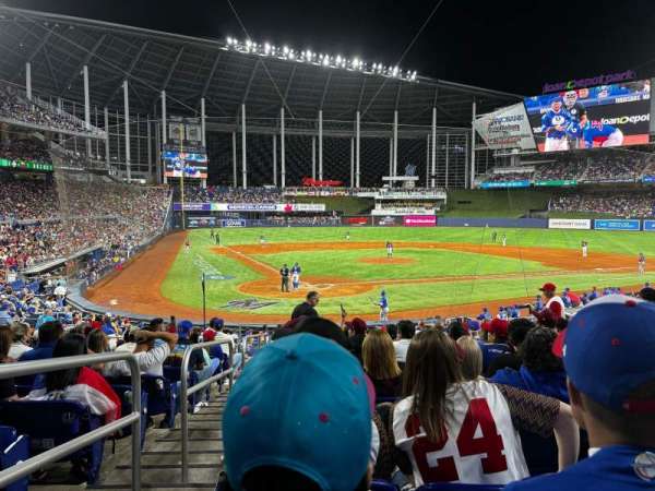 LoanDepot Park, section: 12, row: 6, seat: 11