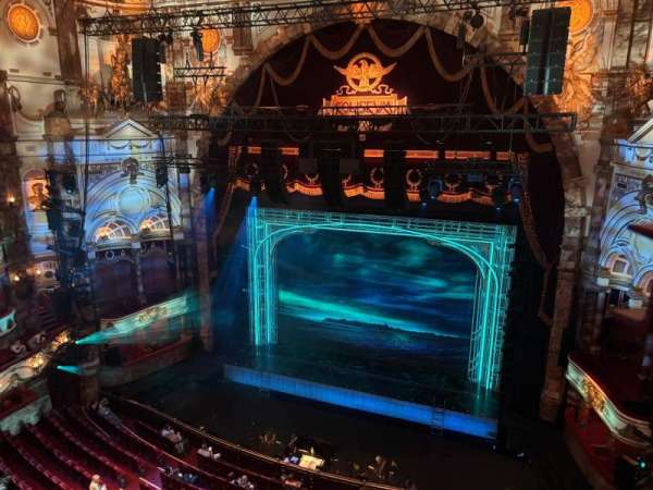 London Coliseum, section: Balcony, row: A, seat: 12