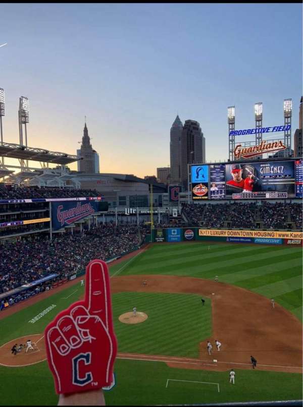 Progressive Field, section: 444, row: A, seat: 5