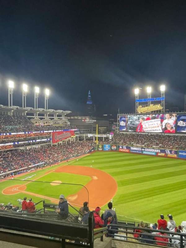 Progressive Field, section: 533, row: H, seat: 24