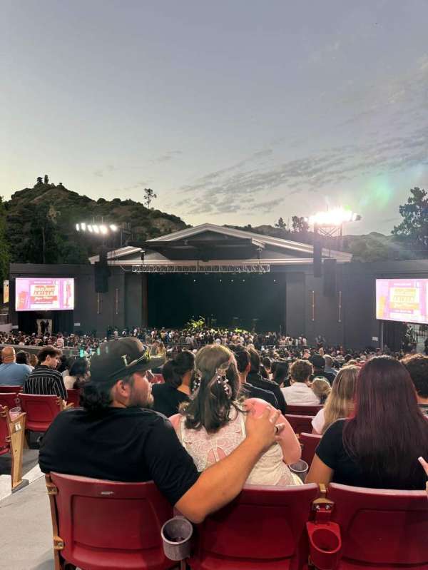 The Greek Theatre, section: B Right, row: P, seat: 4