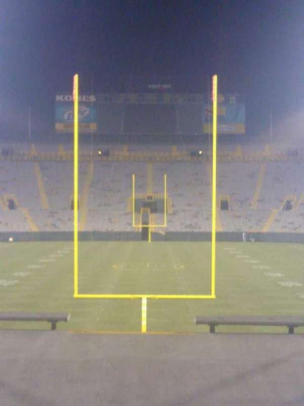 Lambeau Field, section: 100, row: 33, seat: 12
