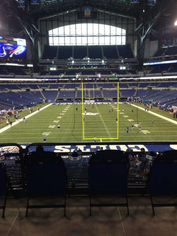 Lucas Oil Stadium, section: 101, row: 34, seat: 1