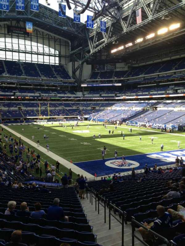 Lucas Oil Stadium, section: 105, row: 31W, seat: 1