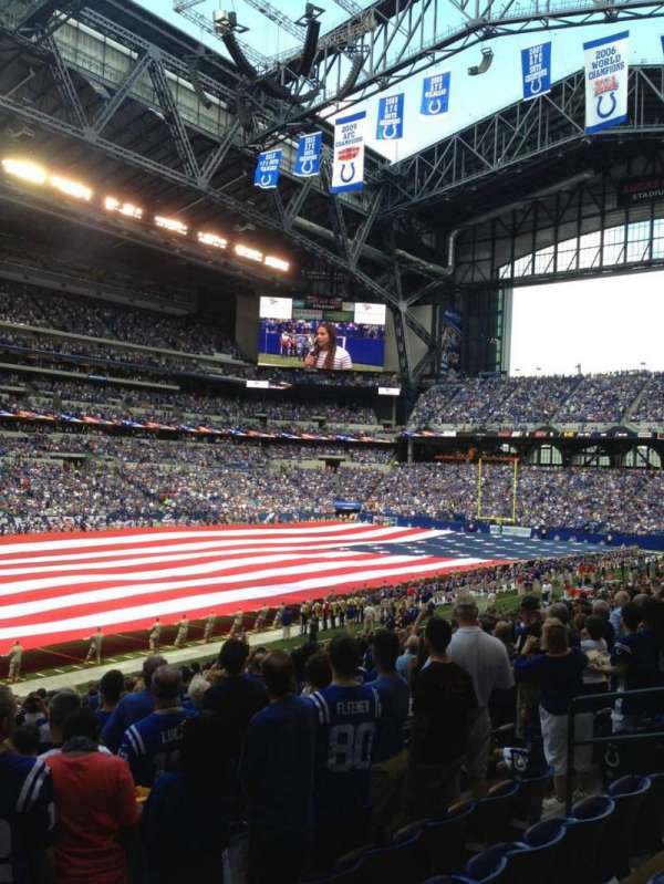 Lucas Oil Stadium, section: 118, row: 25, seat: 11
