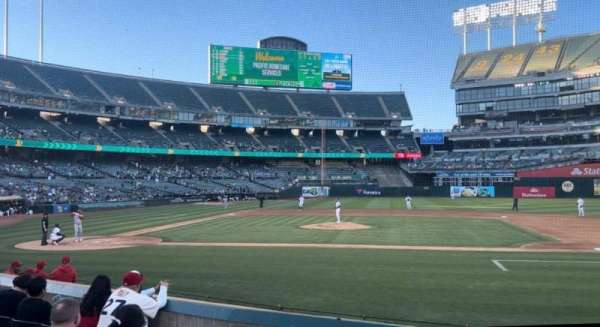 Oakland Coliseum, section: 113, row: 11, seat: 7 & 8