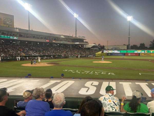 Sutter Health Park, section: 106, row: 8, seat: 11