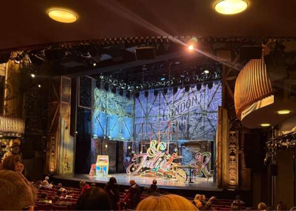 Stephen Sondheim Theatre, section: Orchestra R, row: Q, seat: 20