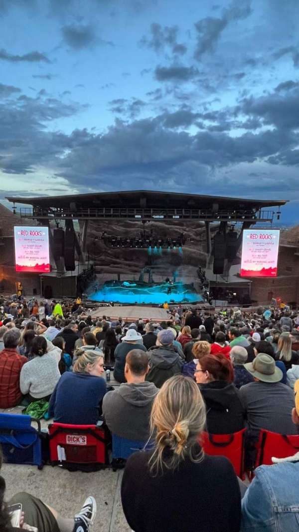 Red Rocks Amphitheatre, section: Center Left, row: 29, seat: 69
