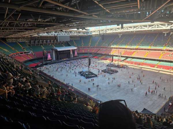 Principality Stadium, section: U25, row: 28, seat: 21