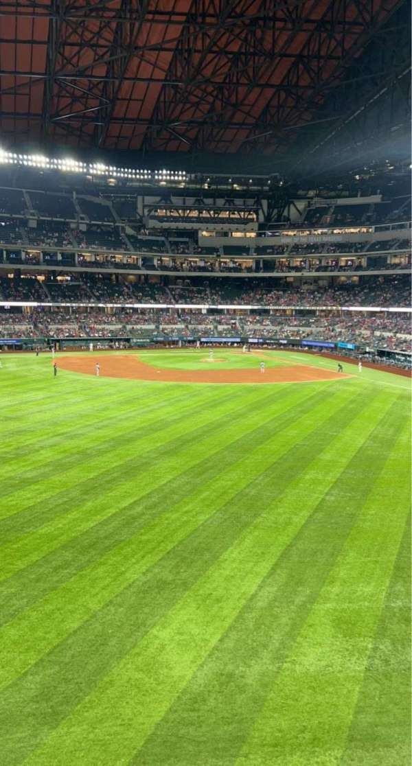 Globe Life Field, section: 138, row: 1, seat: 9