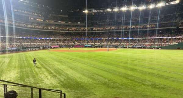 Globe Life Field, section: 132, row: 5, seat: 10