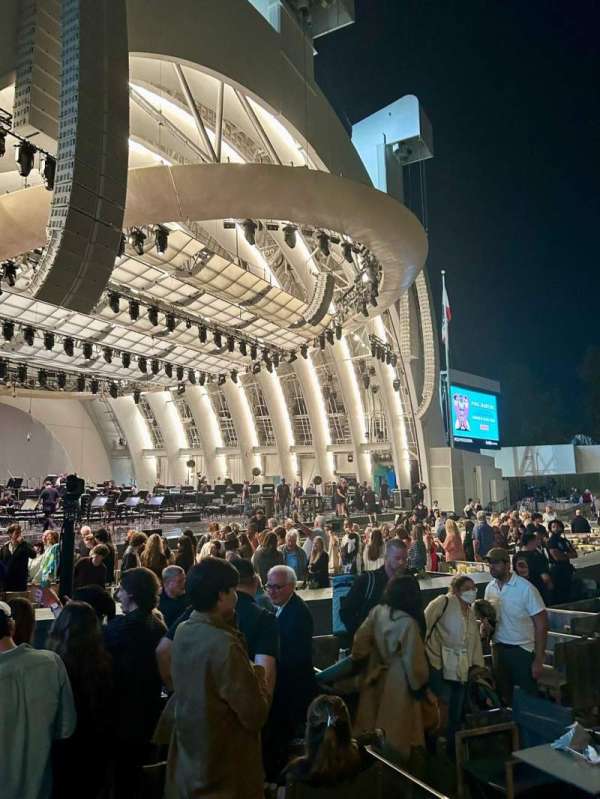Hollywood Bowl, section: Ramp E, row: 1, seat: 2