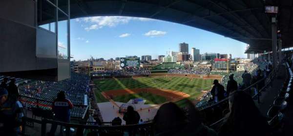 Wrigley Field, section: 420R, row: 2, seat: 4