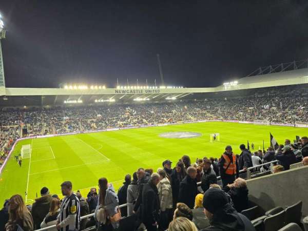 St James' Park, section: MS-L2G, row: Ee, seat: 160