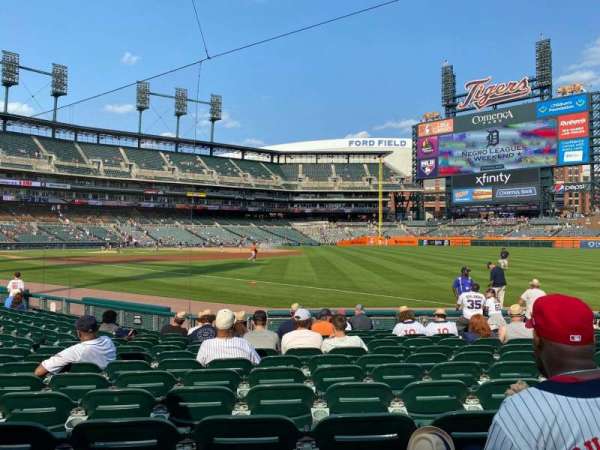 Comerica Park, section: 114, row: 14, seat: 7