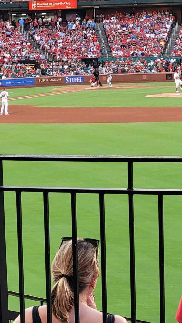 Busch Stadium, section: Freese’s Landing, row: A, seat: 3