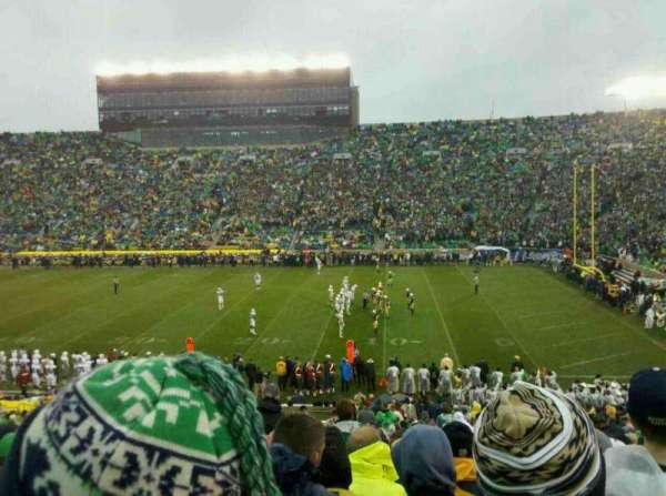 Notre Dame Stadium, section: 7, row: 45, seat: 10