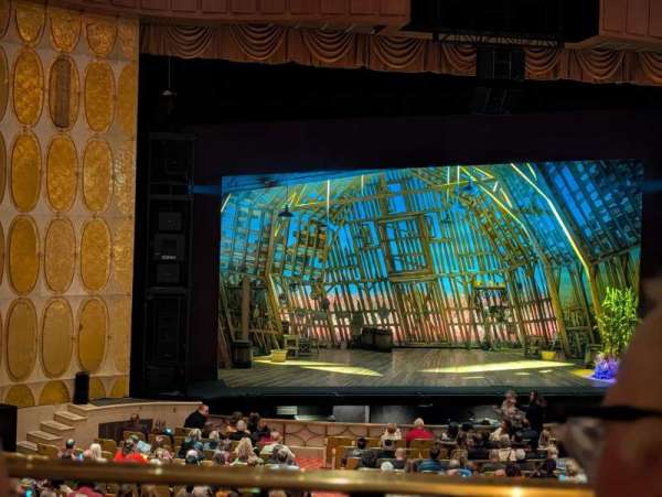 Fisher Theatre, section: Mezzanine LC, row: B, seat: 9