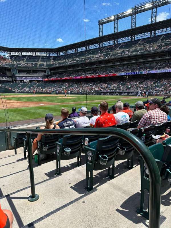 Coors Field, section: 141, row: 7, seat: 1