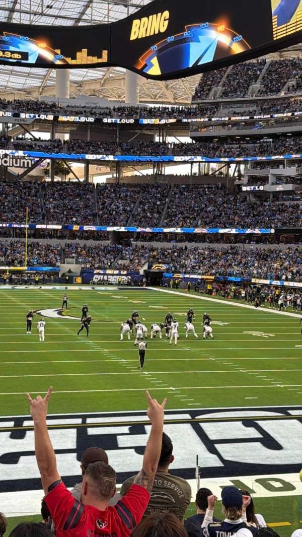 SoFi Stadium, section: 101, row: 10, seat: 6