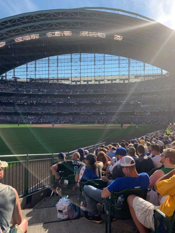 American Family Field, section: 130, row: 12, seat: 1