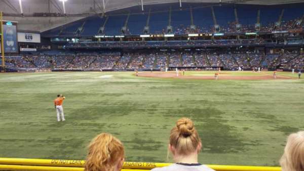 Tropicana Field, section: 143, row: V, seat: 6