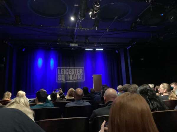 Leicester Square Theatre, section: Stalls, row: G, seat: 14