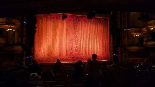 New Amsterdam Theatre, section: Orchestra L, row: U, seat: 1