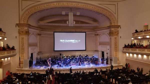Carnegie Hall, section: Box 37, row: 1, seat: 3