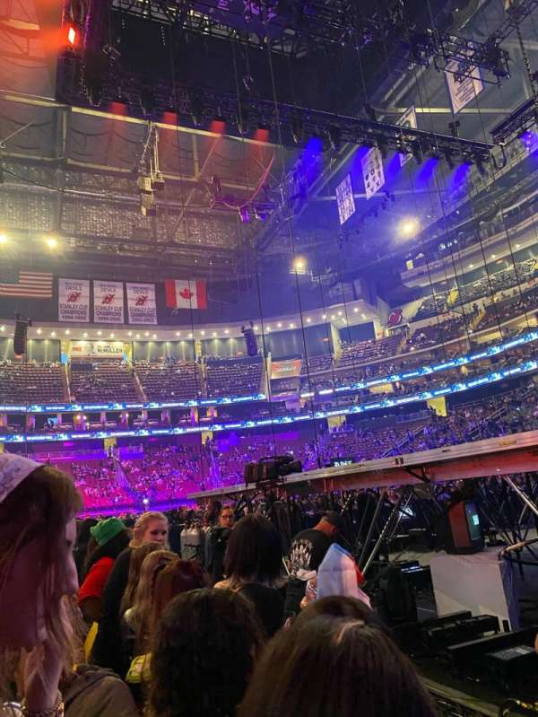 Prudential Center, section: GA, row: 1
