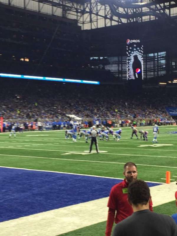 Ford Field, section: 120, row: 1, seat: 6
