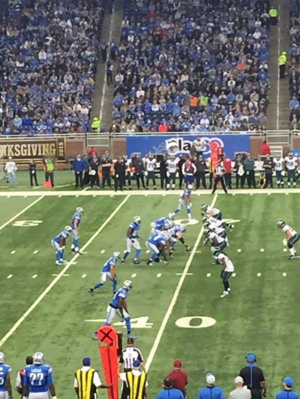Ford Field, section: 105, row: 18, seat: 3