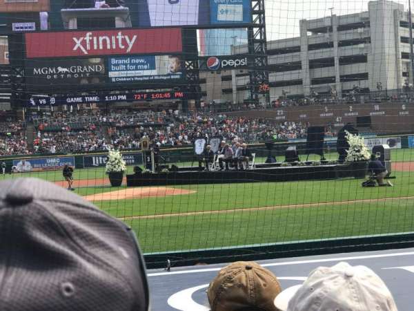 Comerica Park, section: 123, row: 10, seat: 7