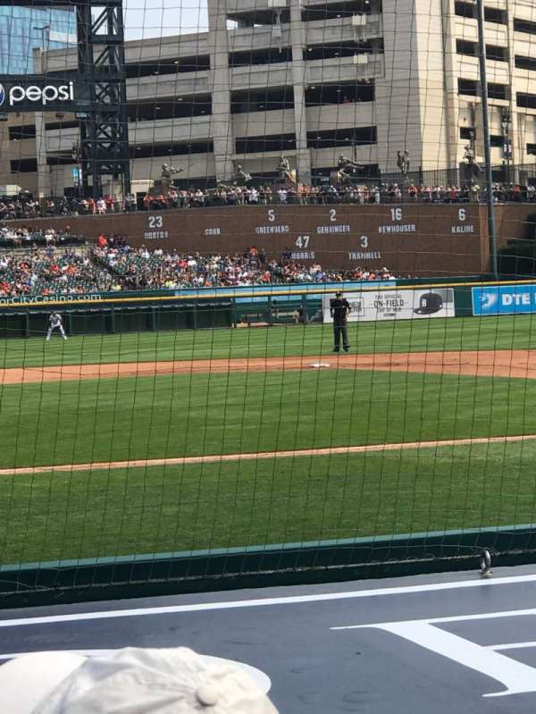 Comerica Park, section: 123, row: 10, seat: 7