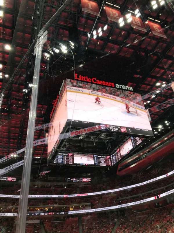 Little Caesars Arena, section: 118, row: 1, seat: 2