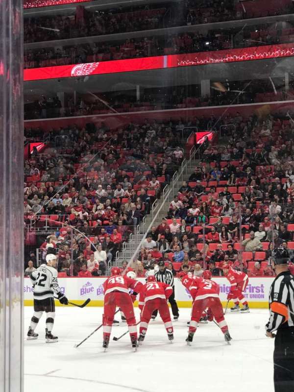 Little Caesars Arena, section: 118, row: 1, seat: 1